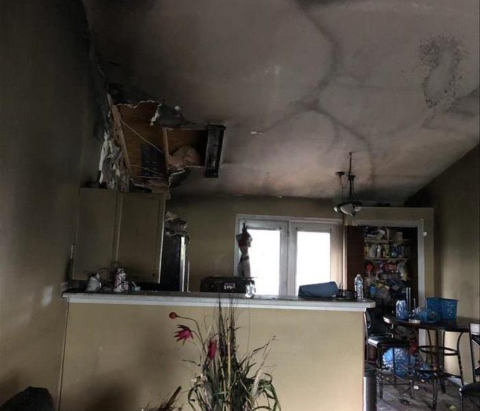 fire damage before